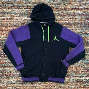 Jordan Varsity Hooded Snap Jacket Size X-Large